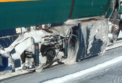 Ice on a Renaissance car truck